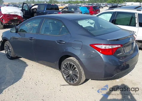 2015 Toyota Corolla S Plus z USA, uszkodzony, nr VIN 2T1BURHEXFC448634